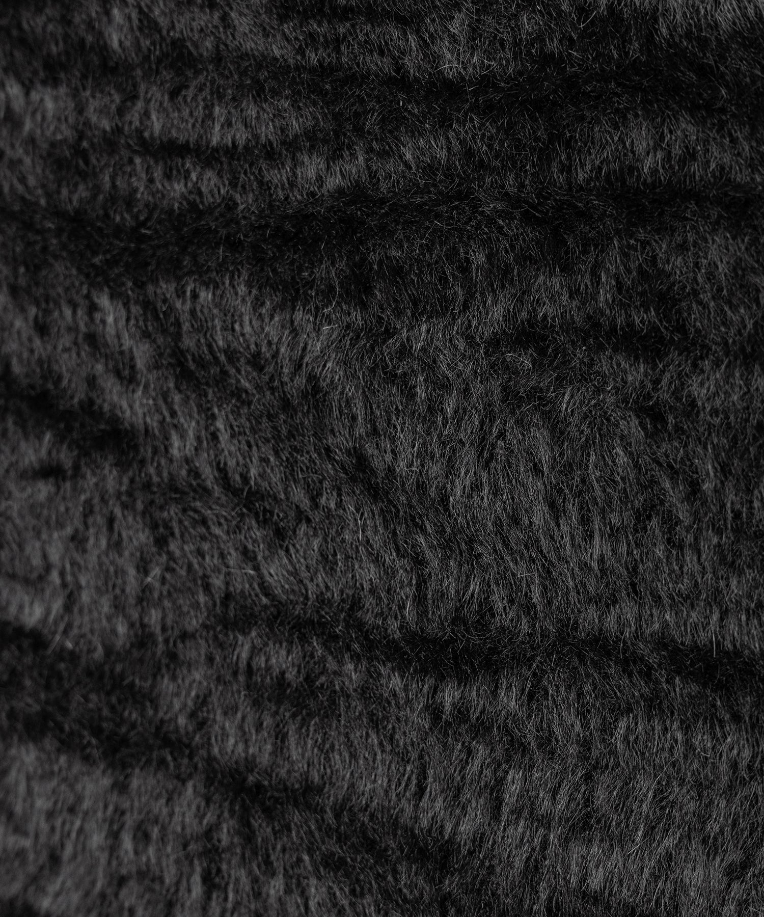 クロスストラップスクエアショートシャギーカーディガン / cross strap square short shaggy cardigan