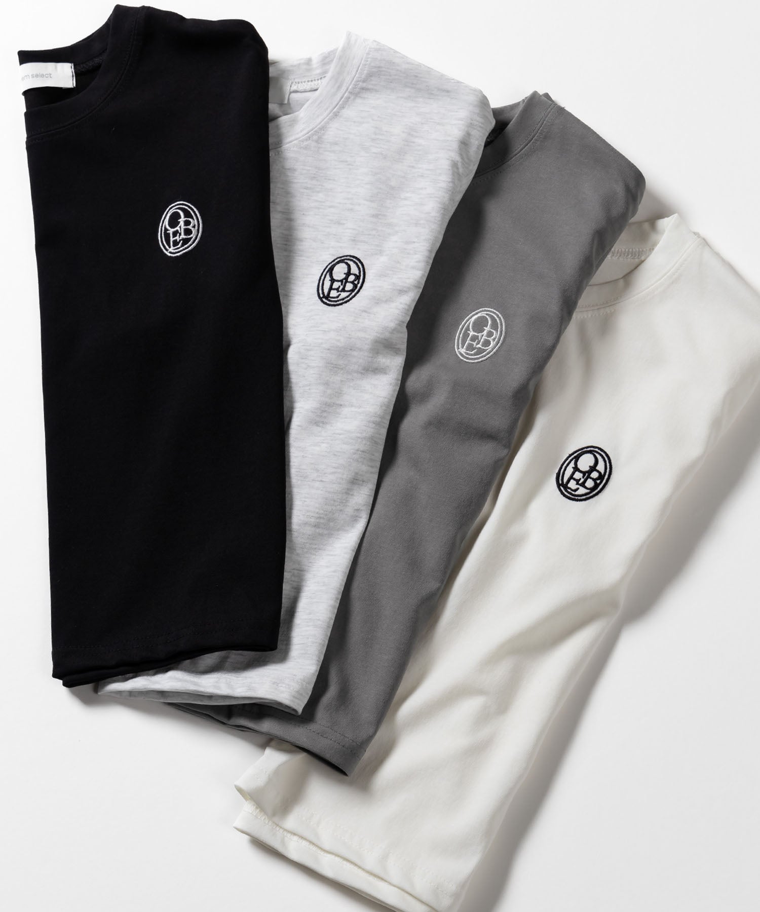 OBE刺繍 ミニロゴTシャツ【 韓国製 】
