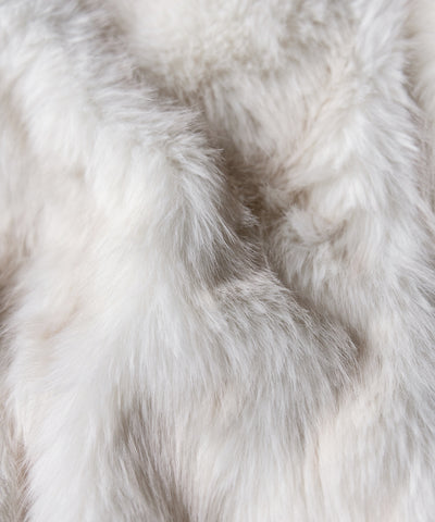 スタンドカラーフェイクファークロップドコート / stand collar fake fur cropped coat