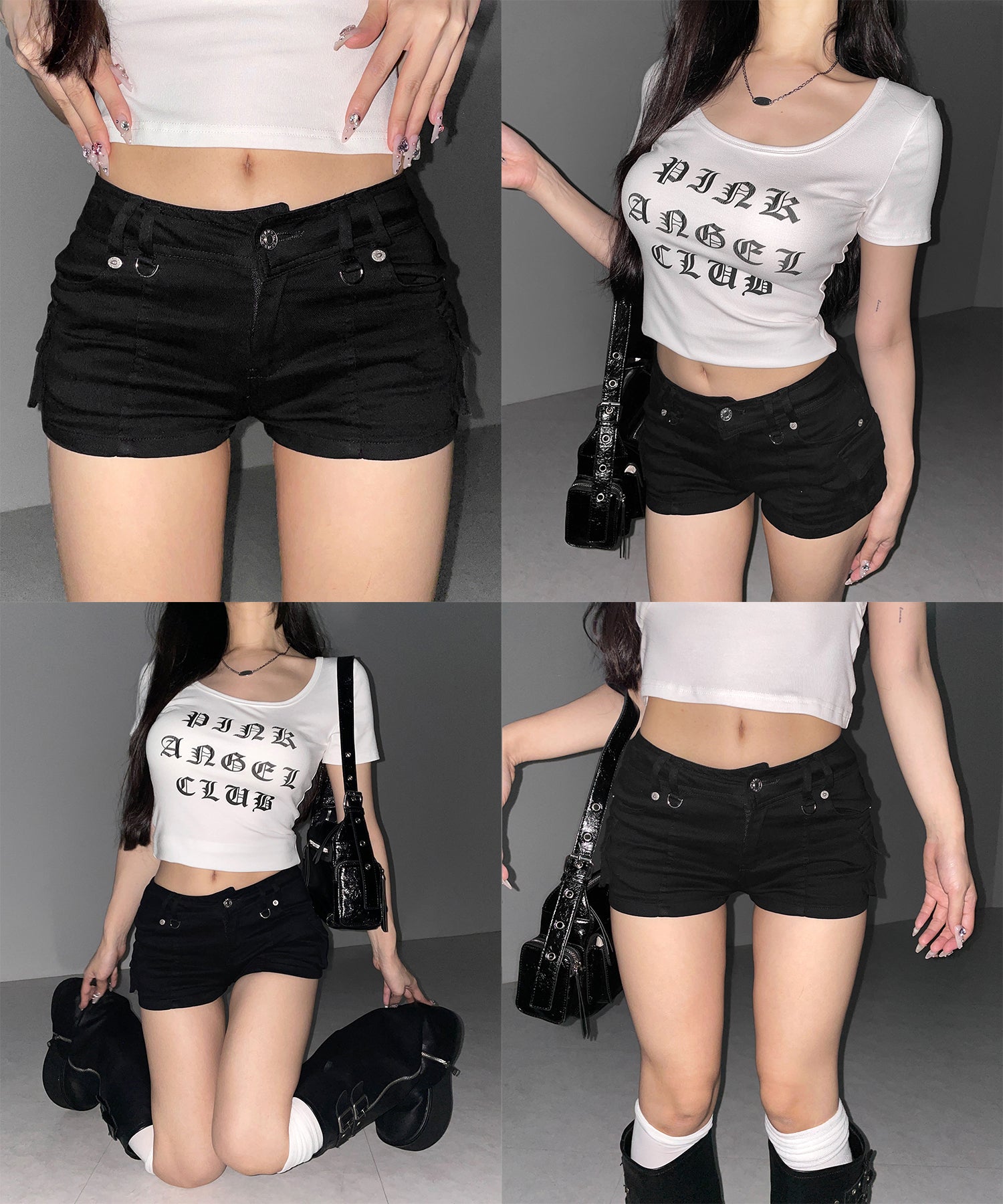 カーゴポケットリングマイクロショートパンツ / cargo pocket ring micro shorts
