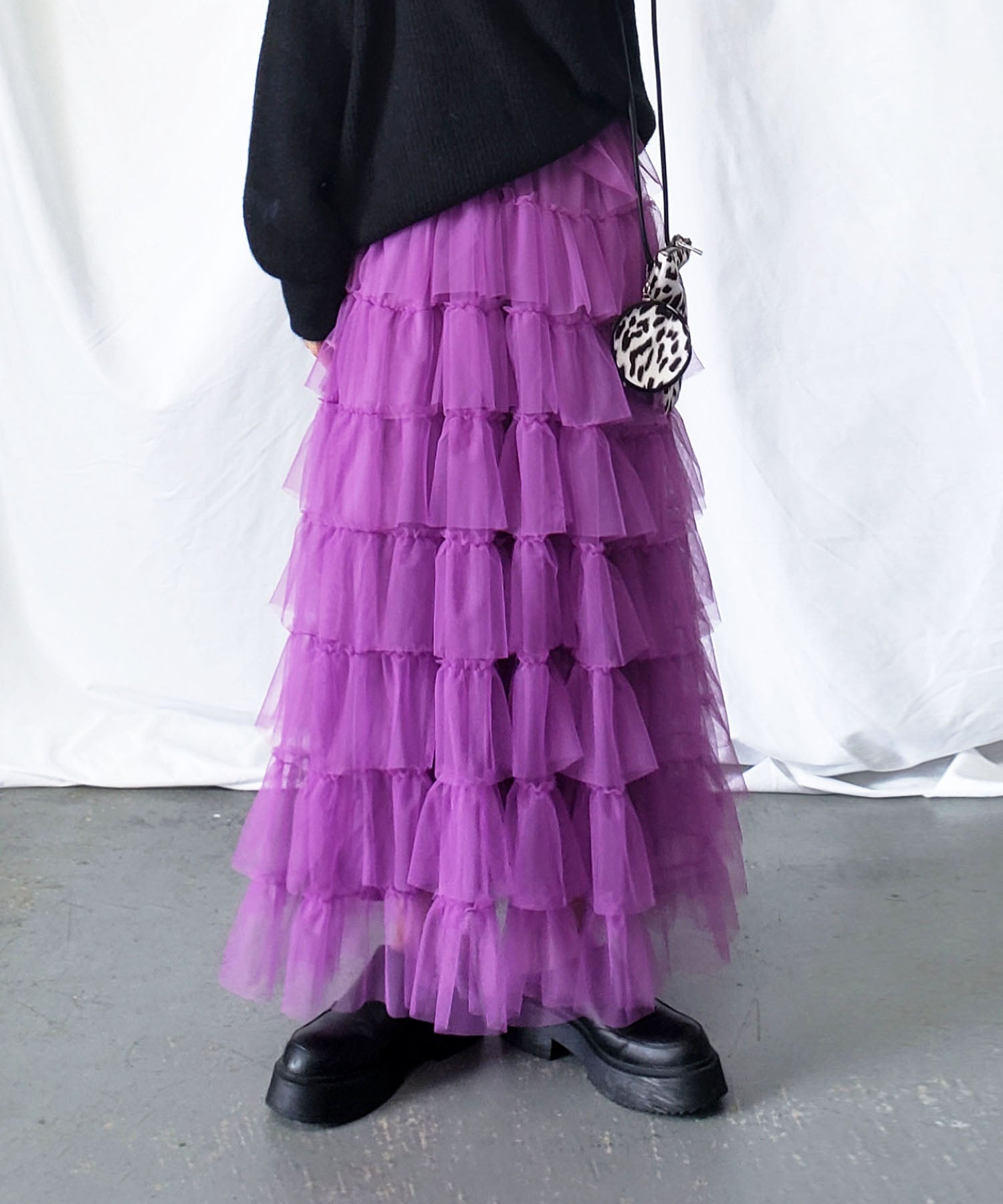 チュールフリルボリュームスカート《 NEWカラー3色追加! 》 Sサイズ仲間入り