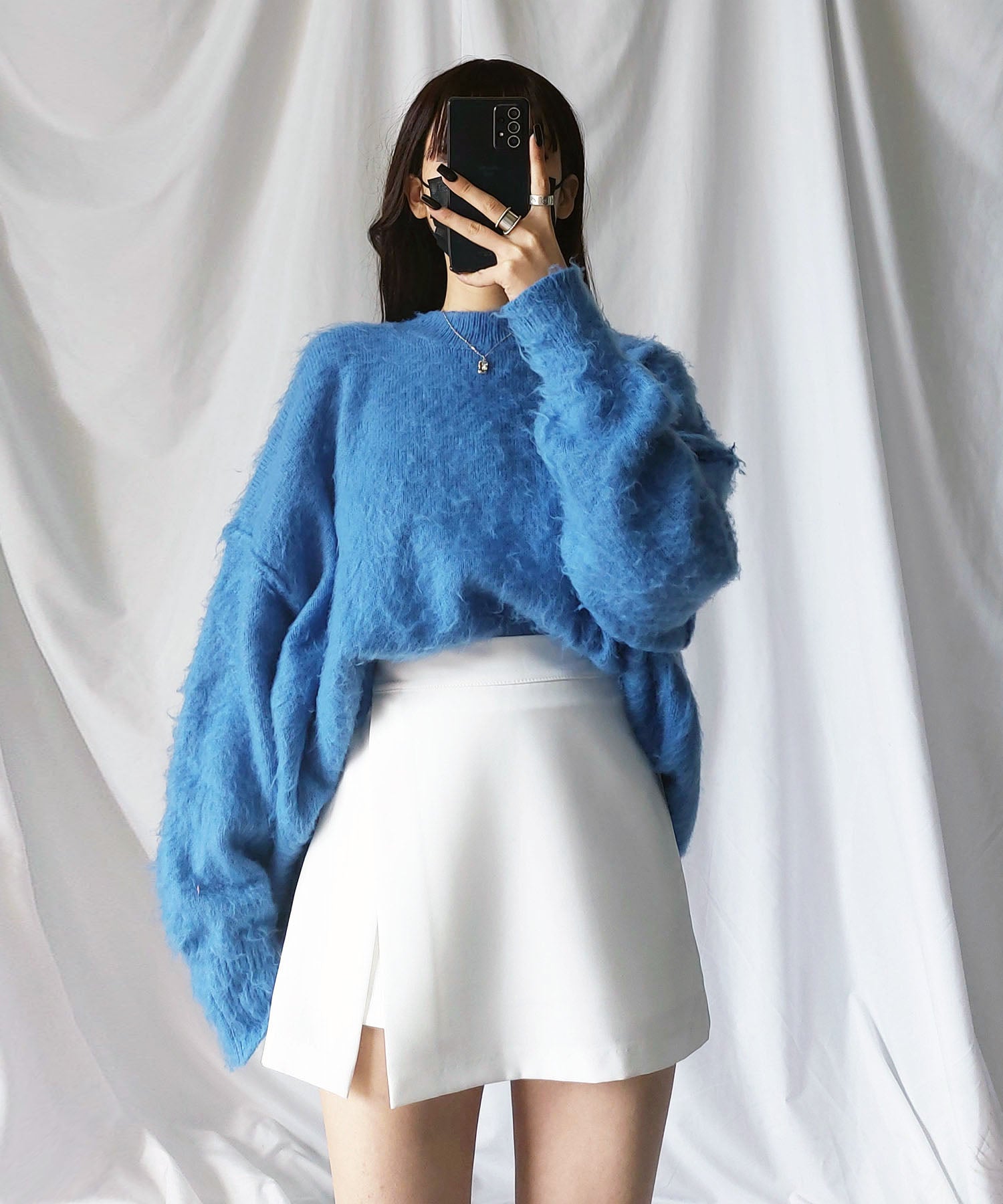 ハイウエストレイヤードミニスカパン【 韓国製 】