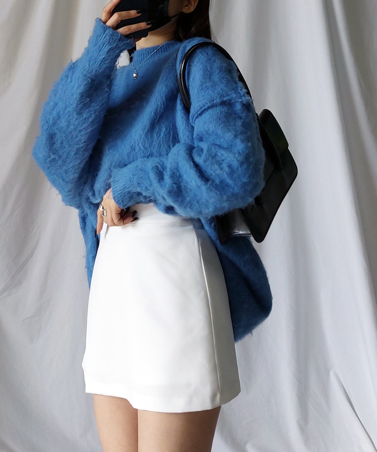 ハイウエストレイヤードミニスカパン【 韓国製 】