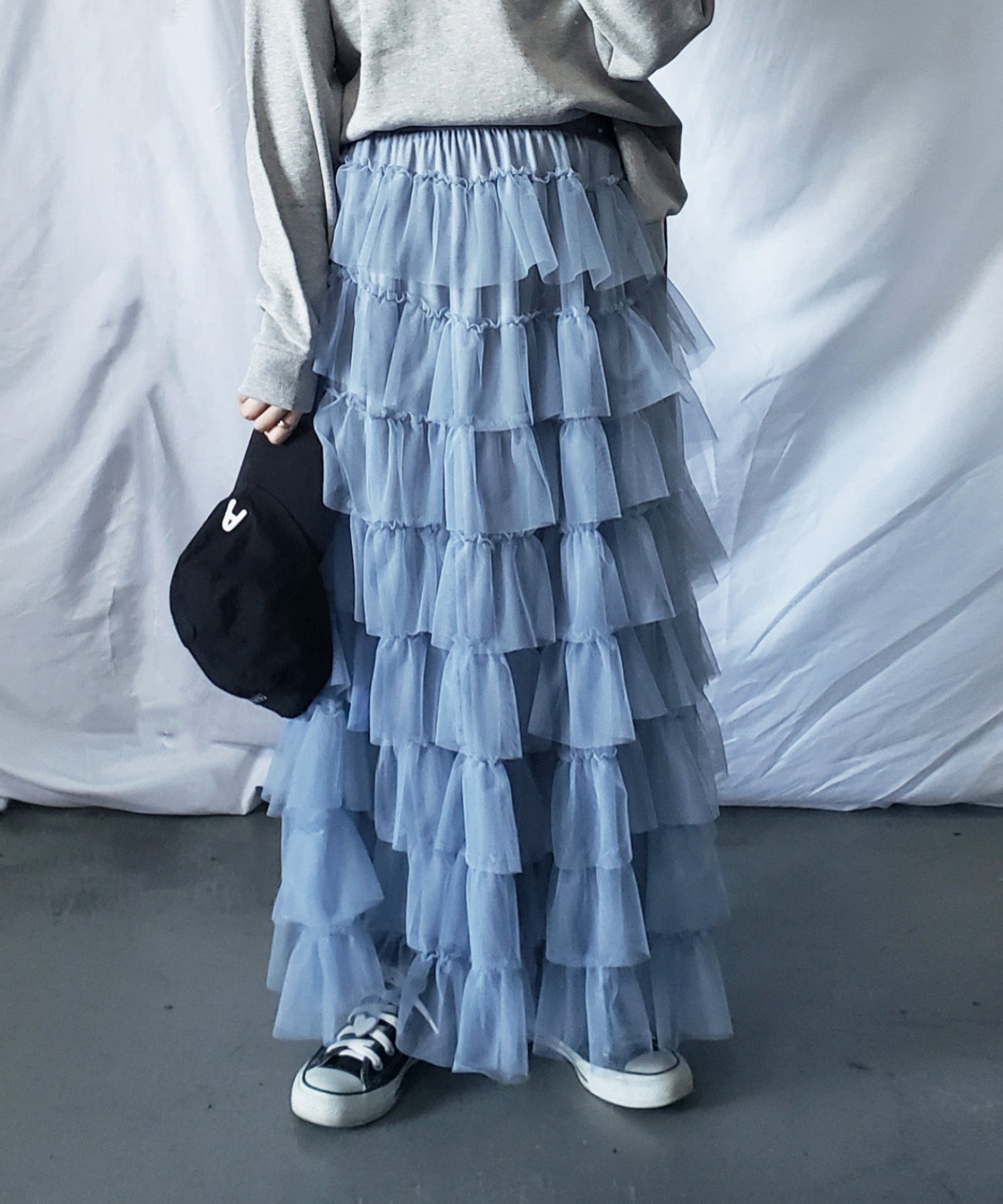 チュールフリルボリュームスカート《 NEWカラー3色追加! 》 Sサイズ仲間入り
