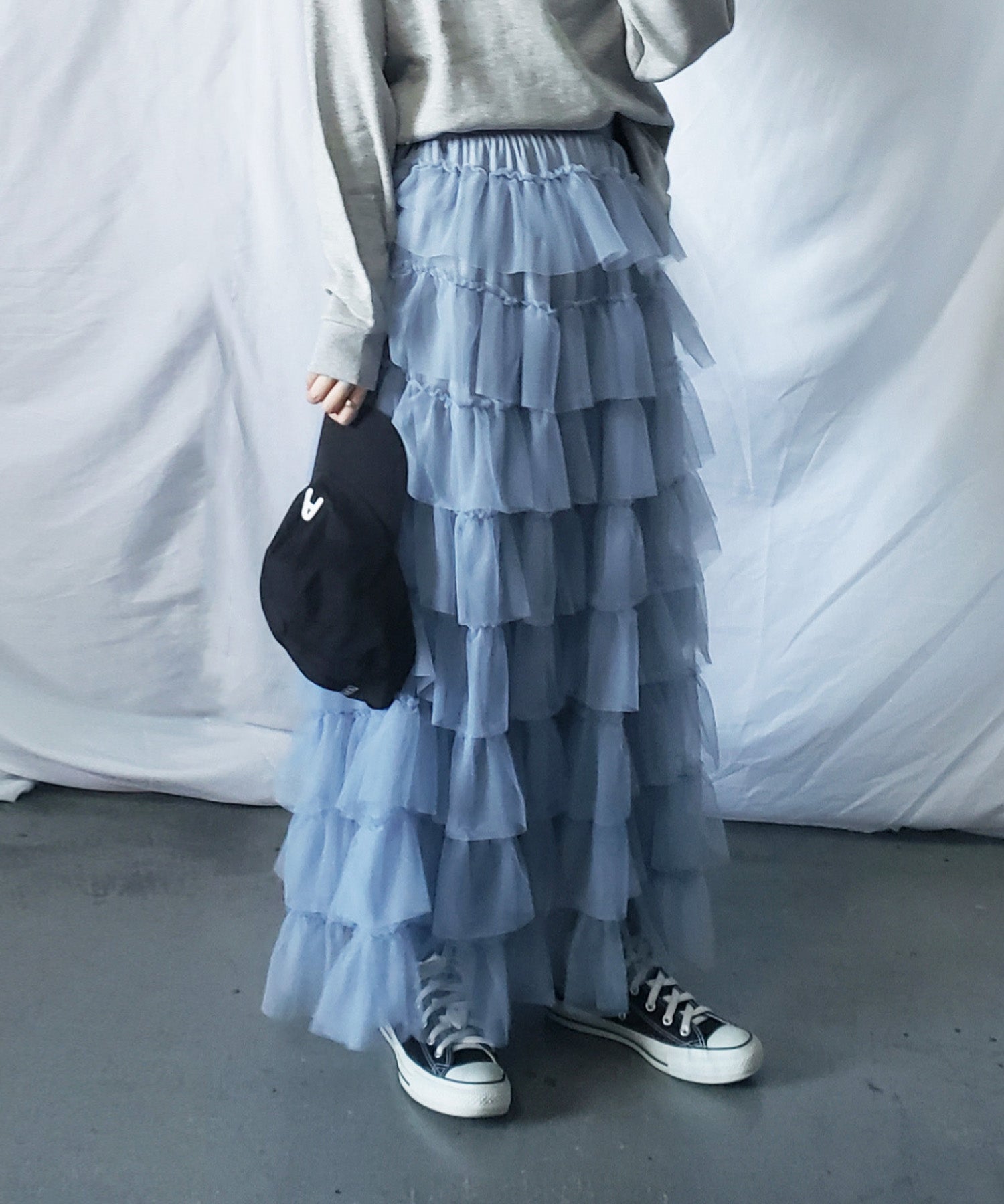 チュールフリルボリュームスカート《 NEWカラー3色追加! 》 Sサイズ仲間入り