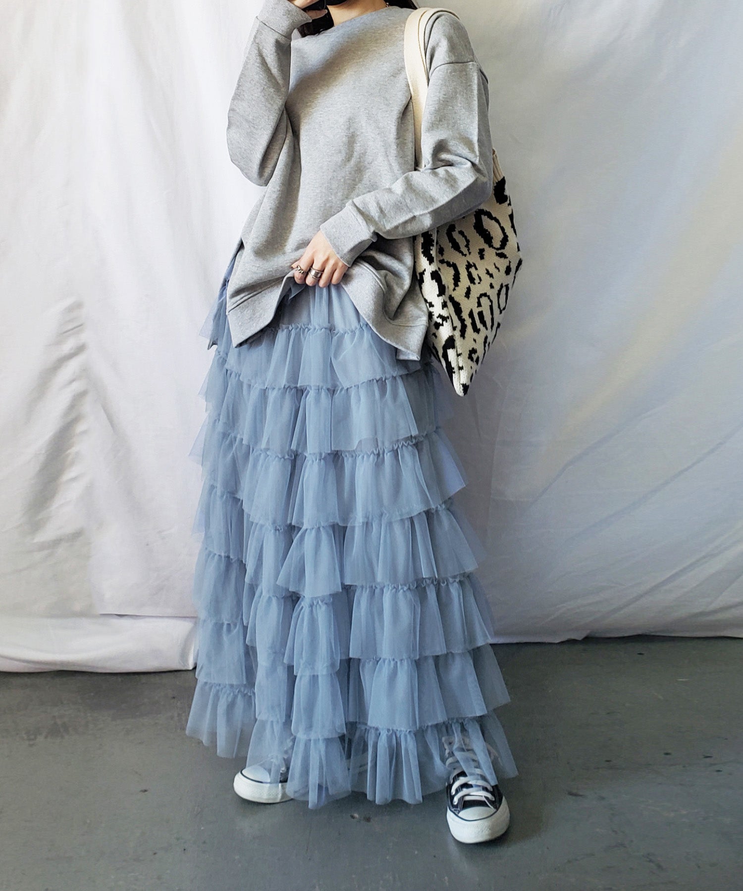 チュールフリルボリュームスカート《 NEWカラー3色追加! 》 Sサイズ仲間入り