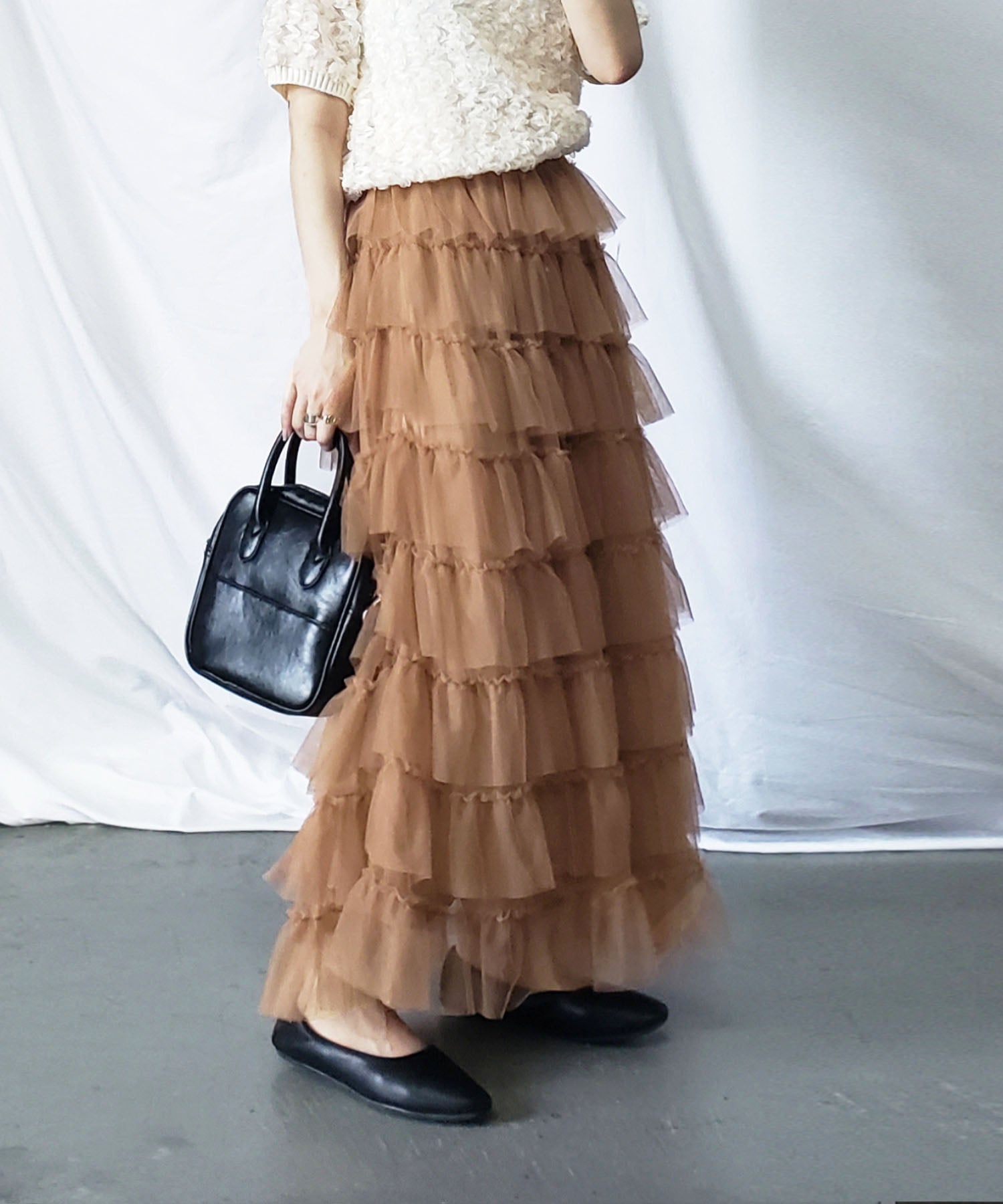 チュールフリルボリュームスカート《 NEWカラー3色追加! 》 Sサイズ仲間入り
