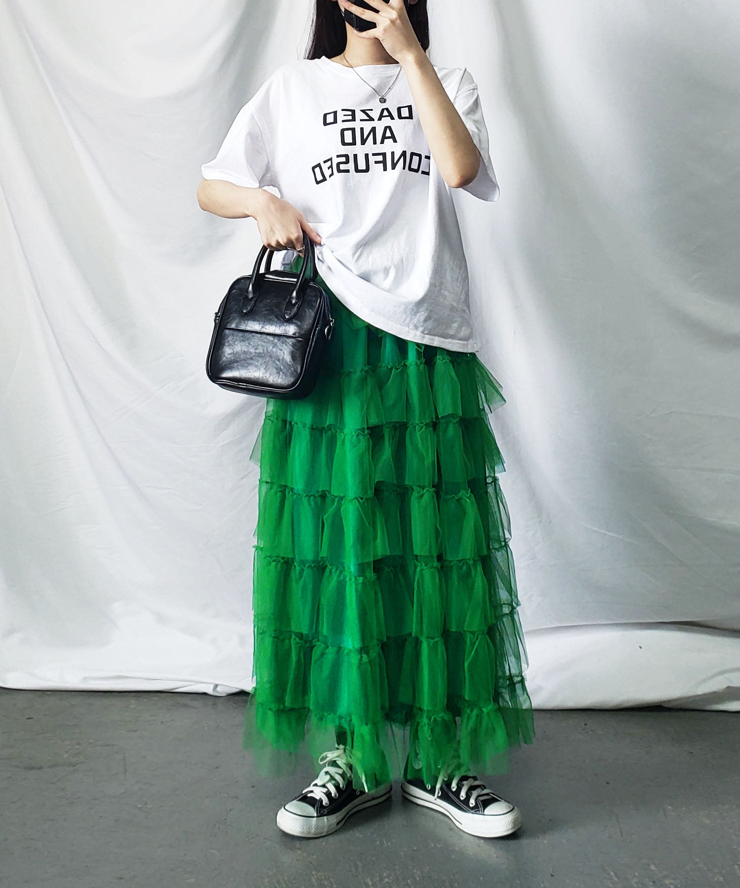 チュールフリルボリュームスカート《 NEWカラー3色追加! 》 Sサイズ仲間入り