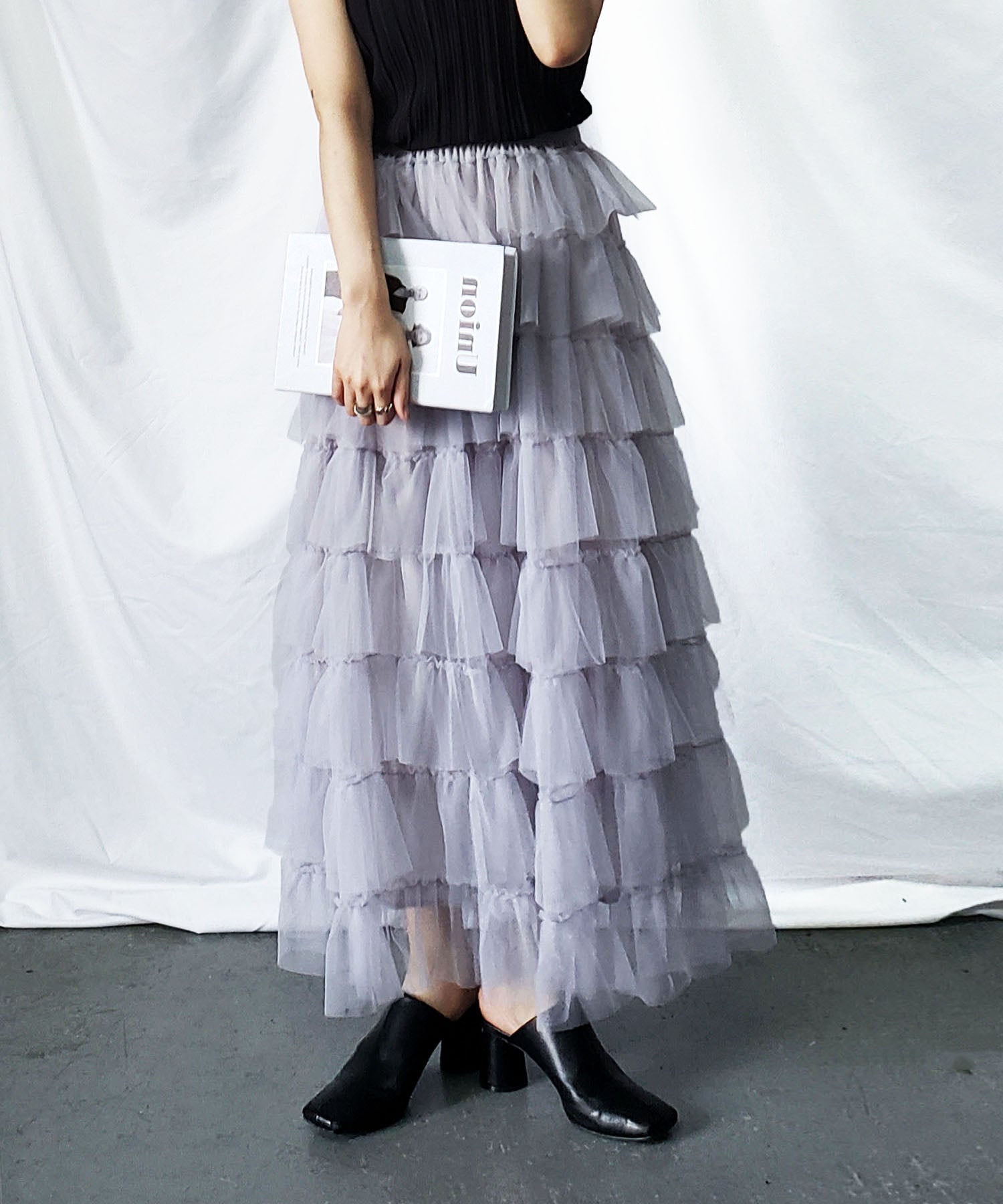 チュールフリルボリュームスカート《 NEWカラー3色追加! 》 Sサイズ仲間入り