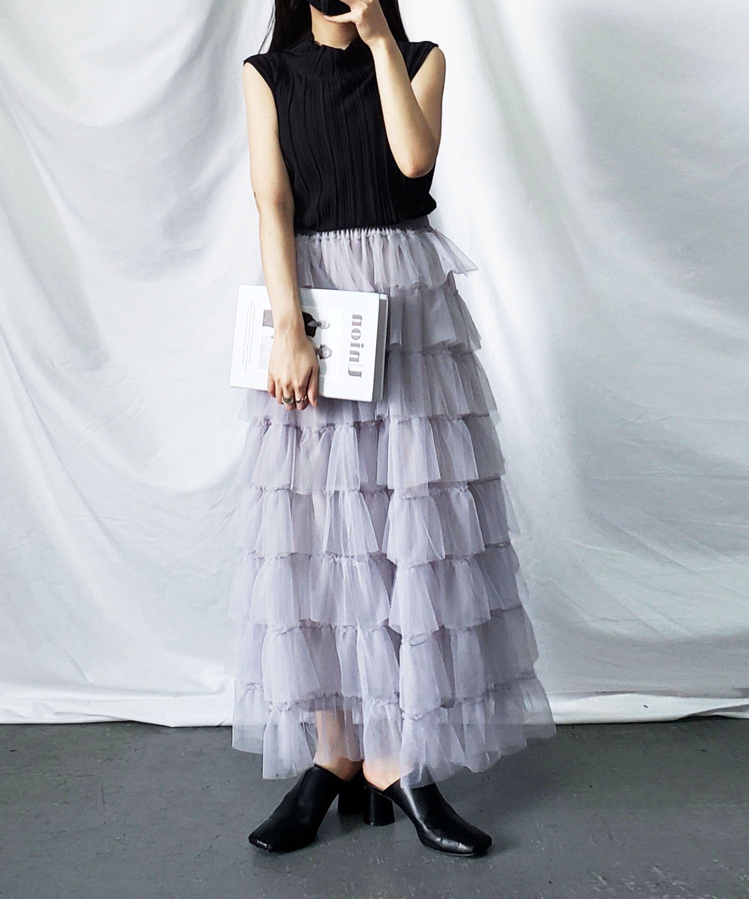 チュールフリルボリュームスカート《 NEWカラー3色追加! 》 Sサイズ仲間入り