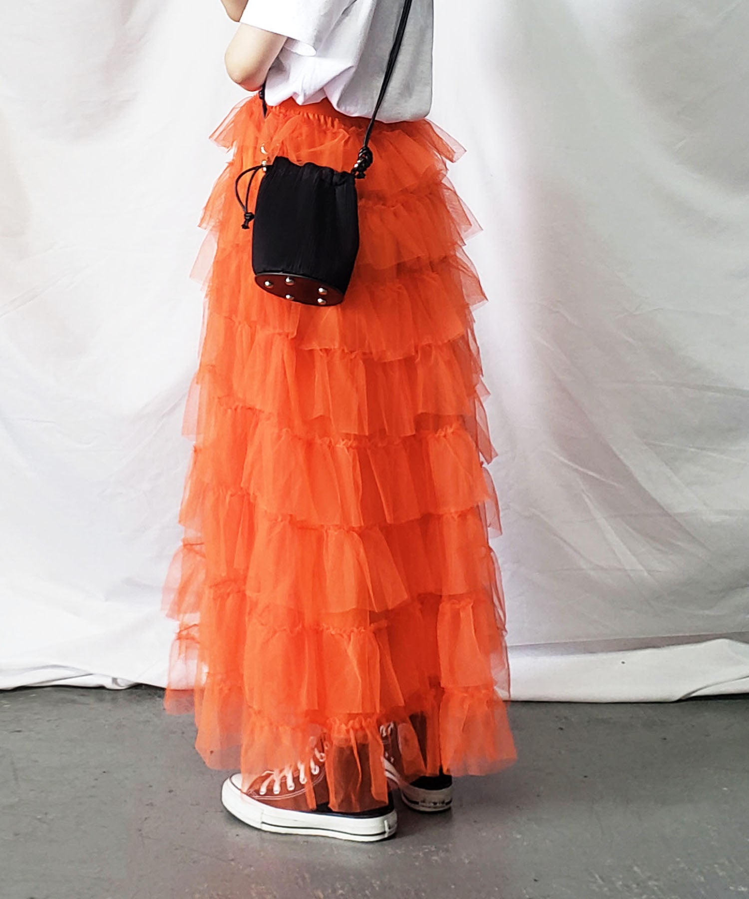 チュールフリルボリュームスカート《 NEWカラー3色追加! 》 Sサイズ仲間入り