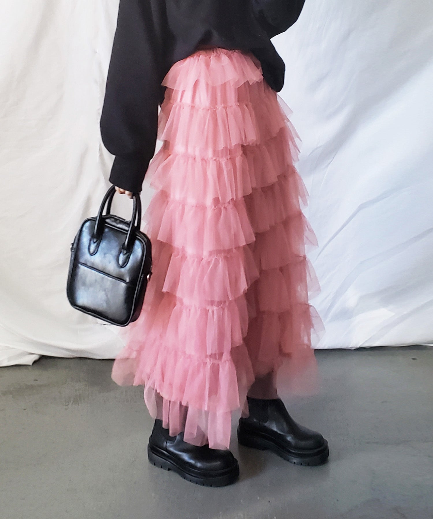 チュールフリルボリュームスカート《 NEWカラー3色追加! 》 Sサイズ仲間入り