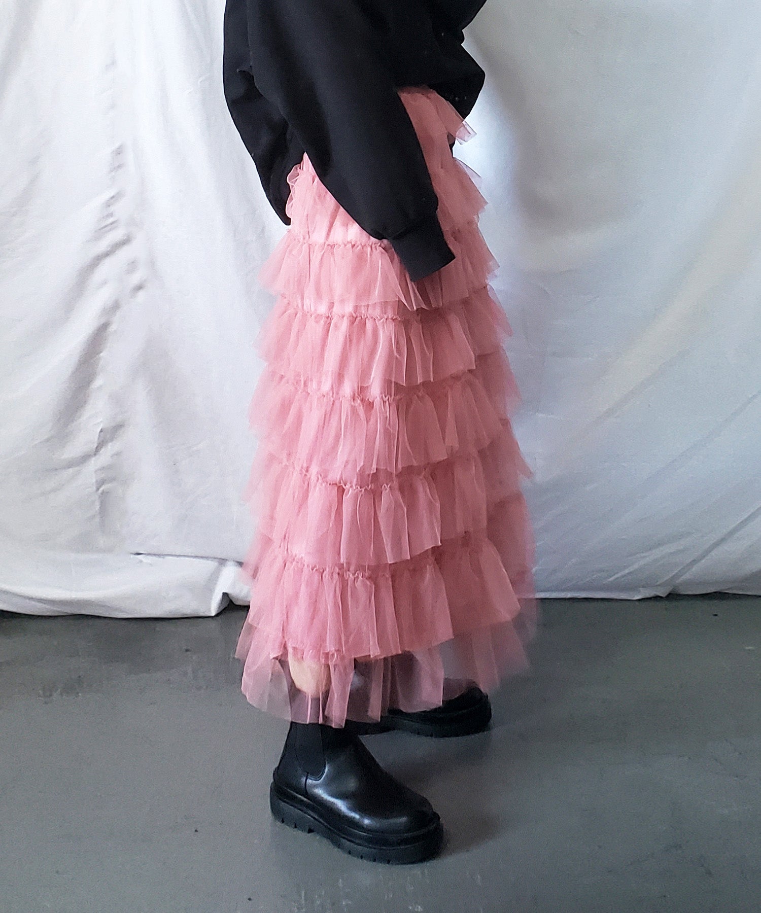 チュールフリルボリュームスカート《 NEWカラー3色追加! 》 Sサイズ仲間入り