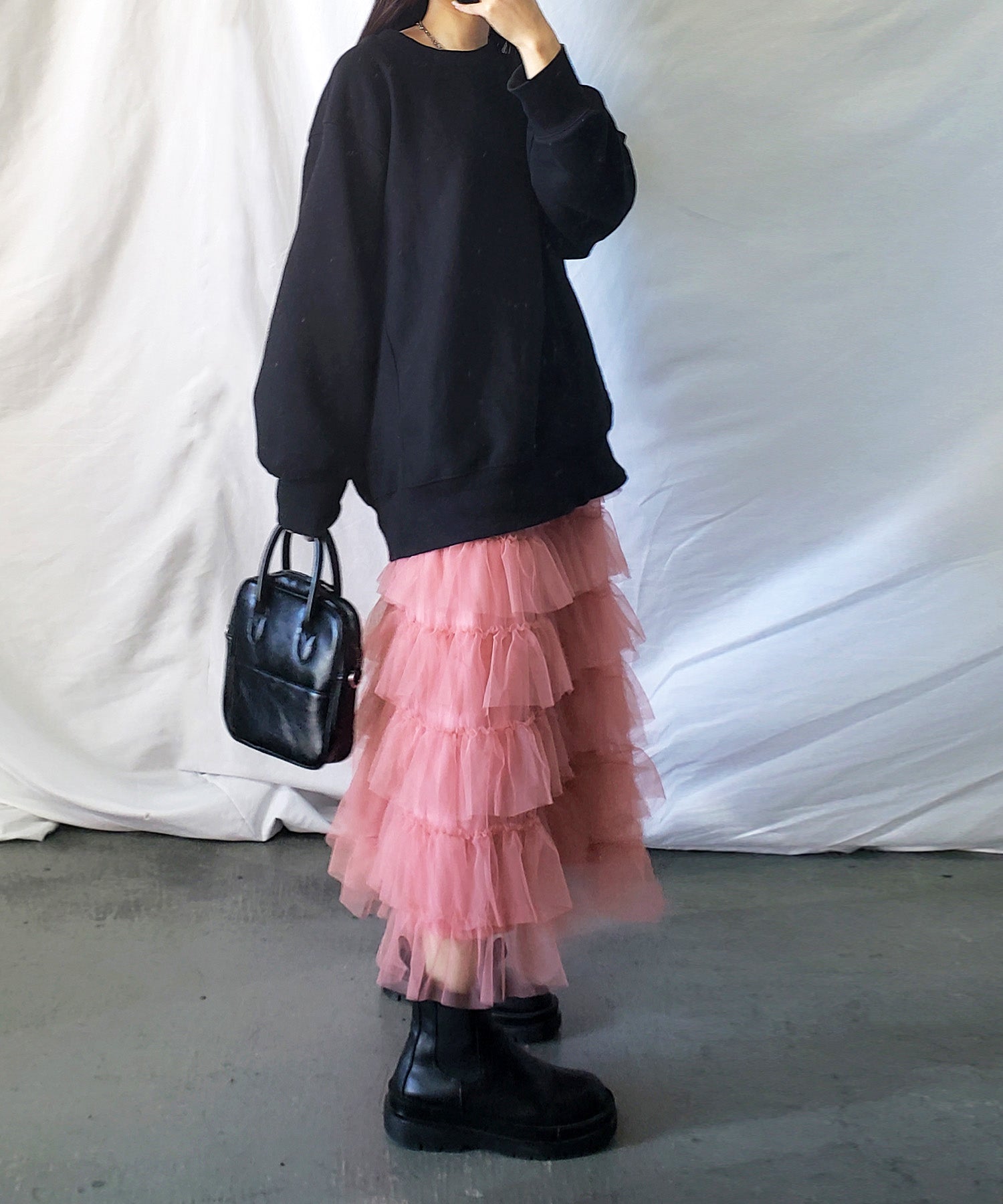 チュールフリルボリュームスカート《 NEWカラー3色追加! 》 Sサイズ仲間入り