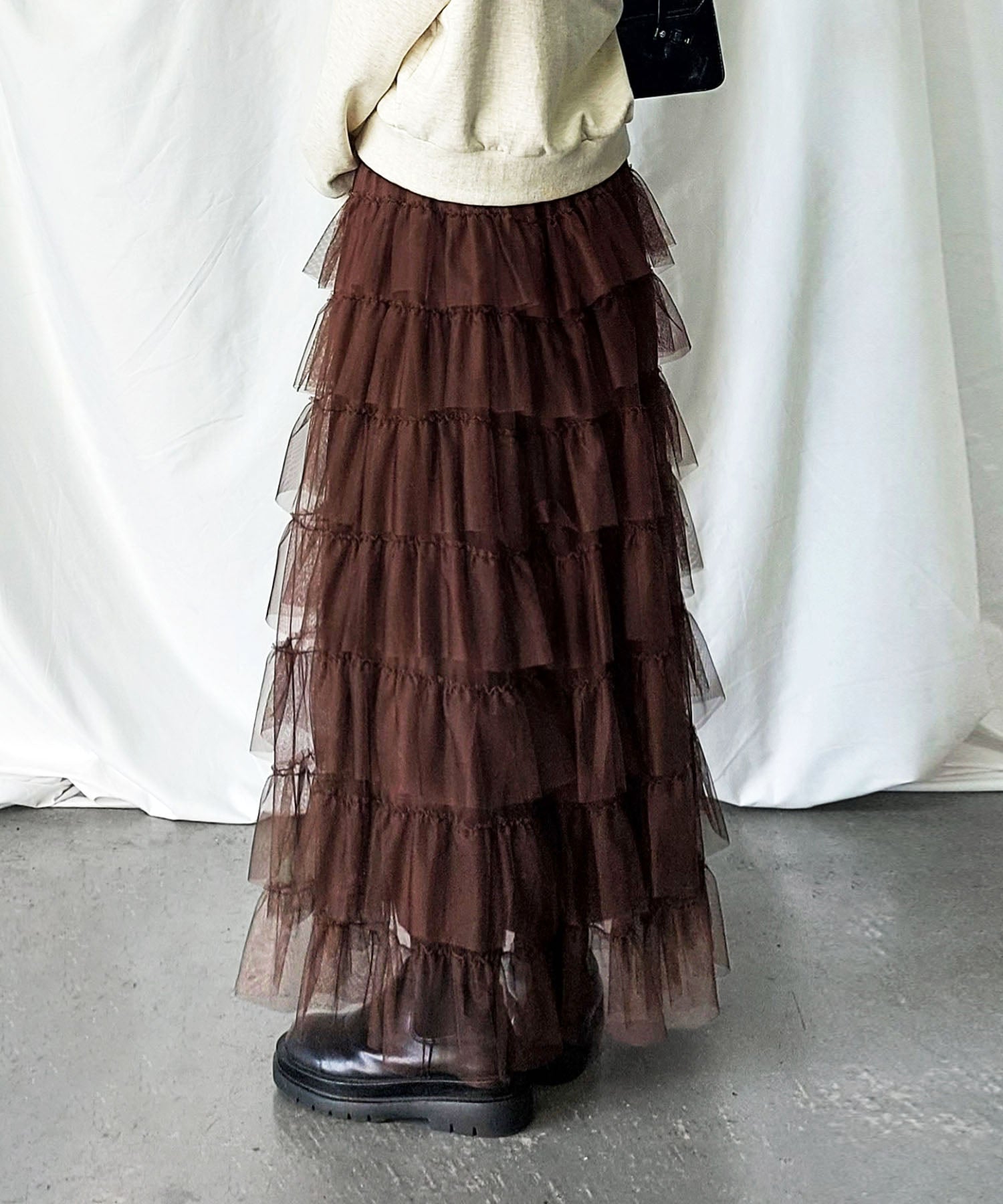 チュールフリルボリュームスカート《 NEWカラー3色追加! 》 Sサイズ仲間入り