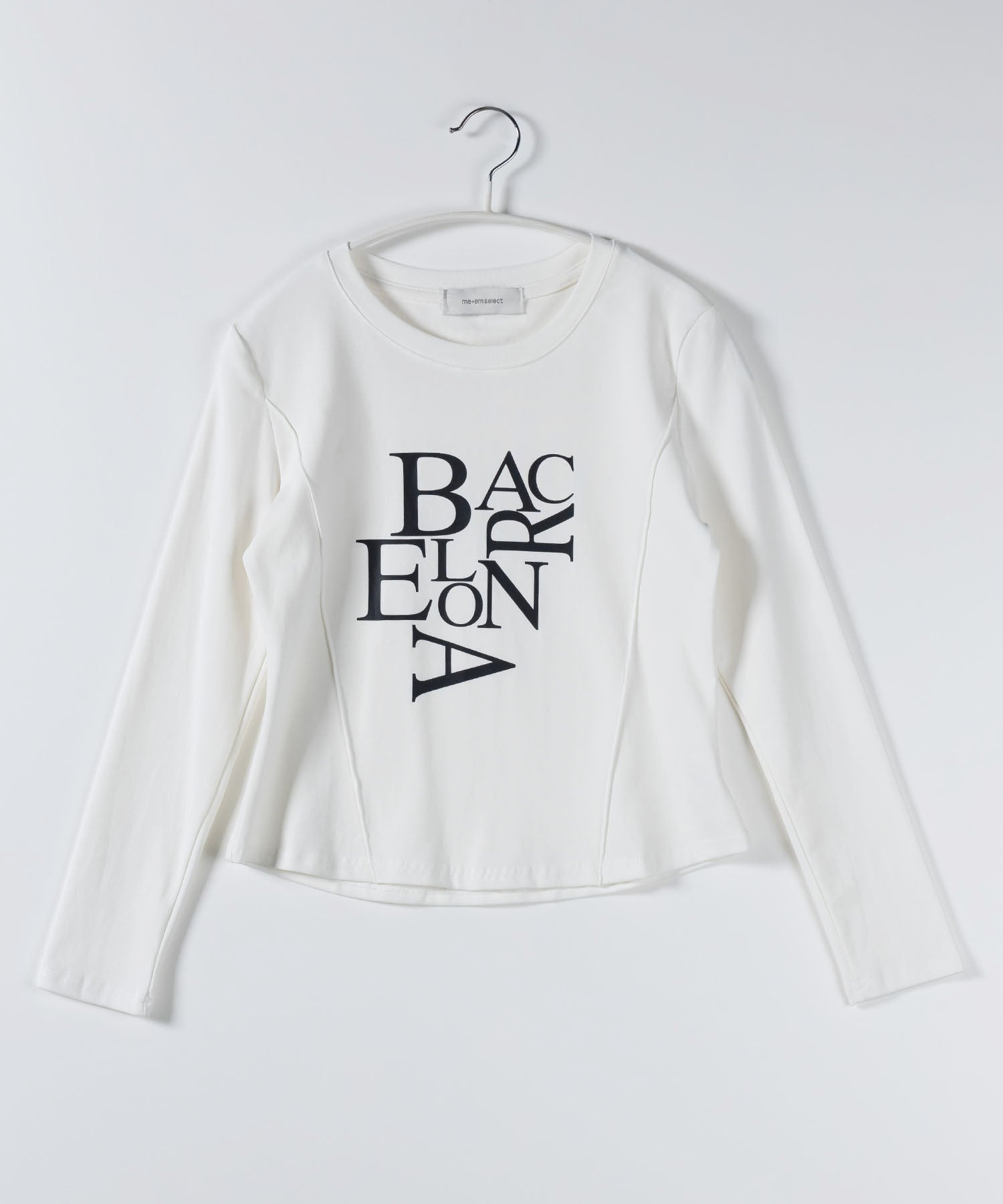 BACロゴレタリングスリムラインTシャツ