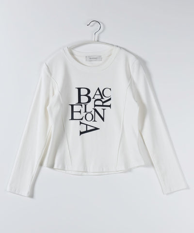 BACロゴレタリングスリムラインTシャツ