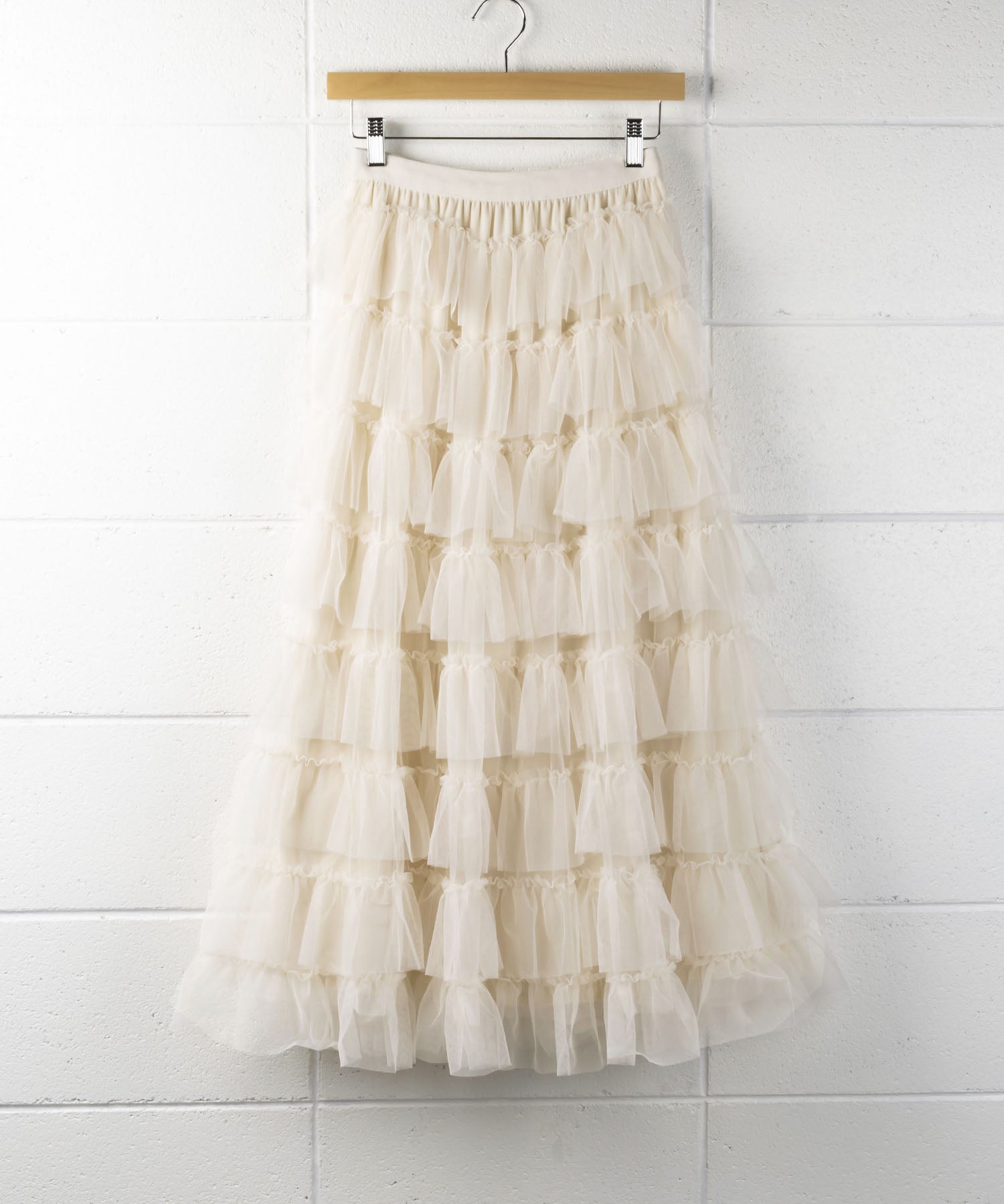 チュールフリルボリュームスカート《 NEWカラー3色追加! 》 Sサイズ仲間入り