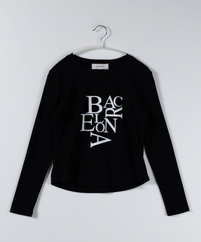 BACロゴレタリングスリムラインTシャツ