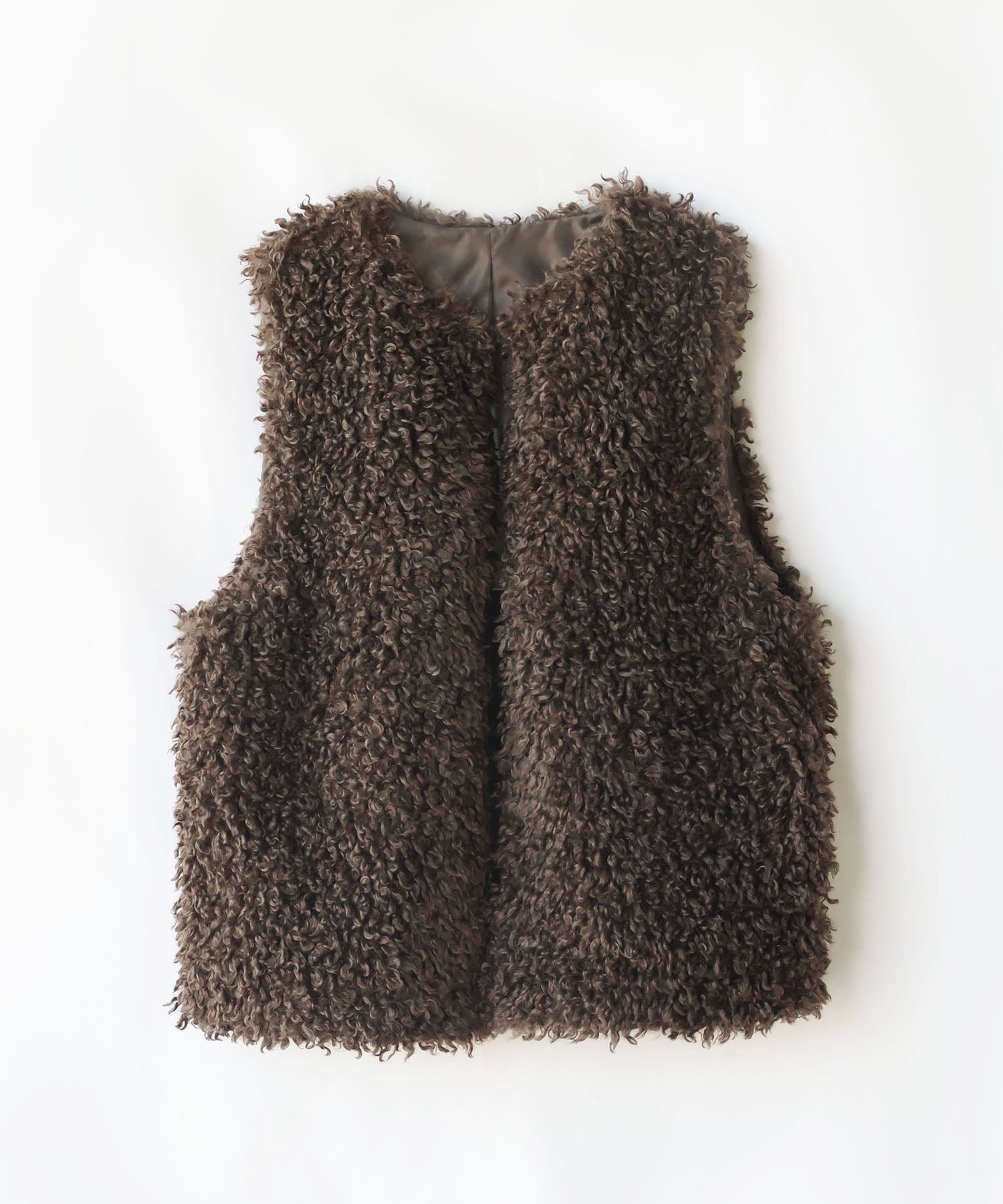 【ポケット付】プードルファーベスト