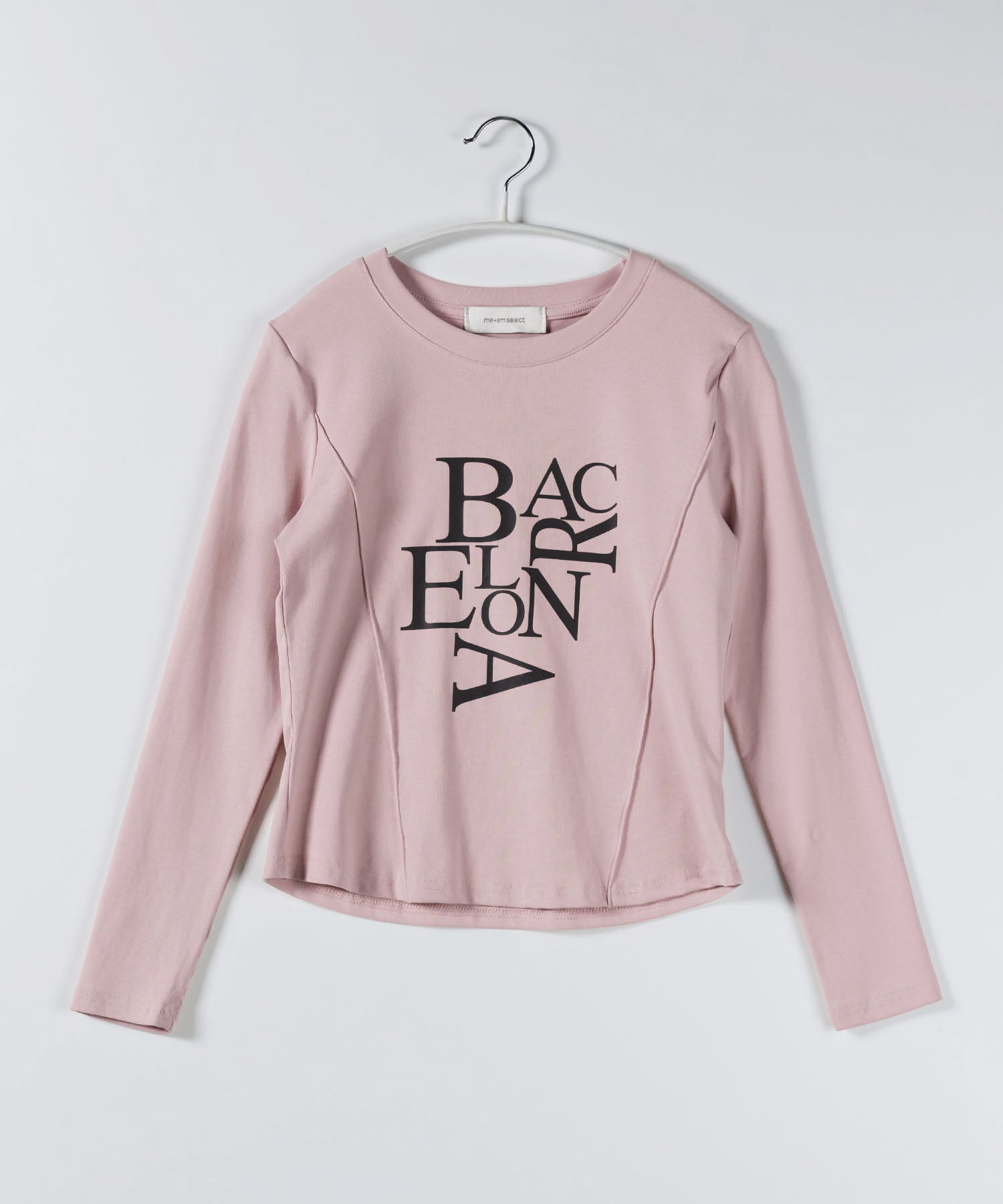BACロゴレタリングスリムラインTシャツ