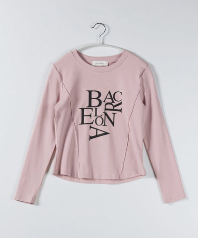 BACロゴレタリングスリムラインTシャツ