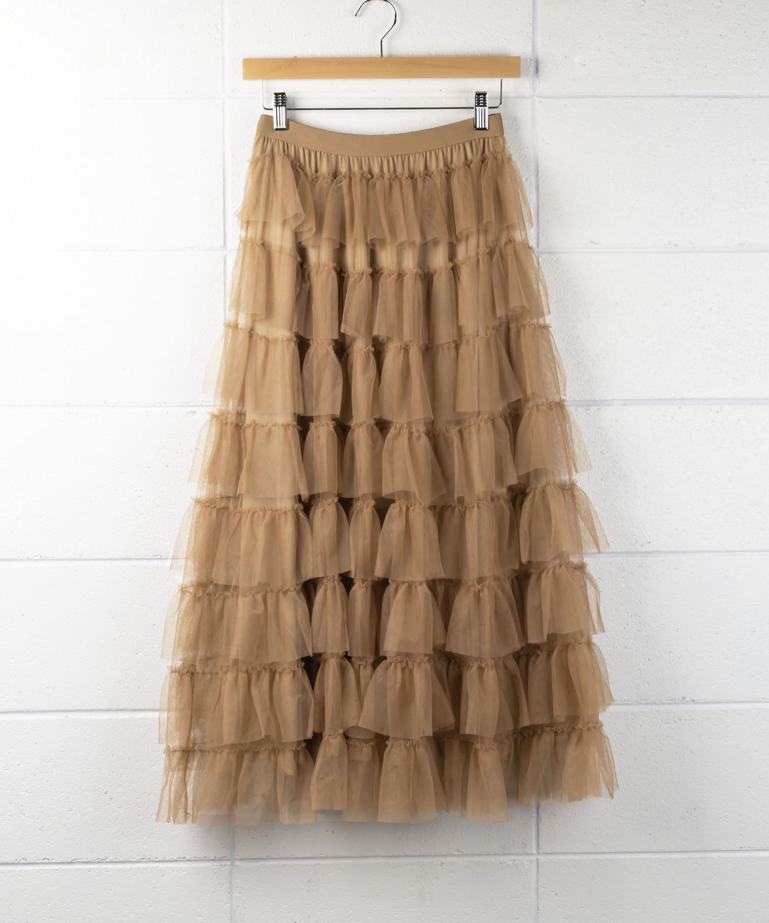 チュールフリルボリュームスカート《 NEWカラー3色追加! 》 Sサイズ仲間入り