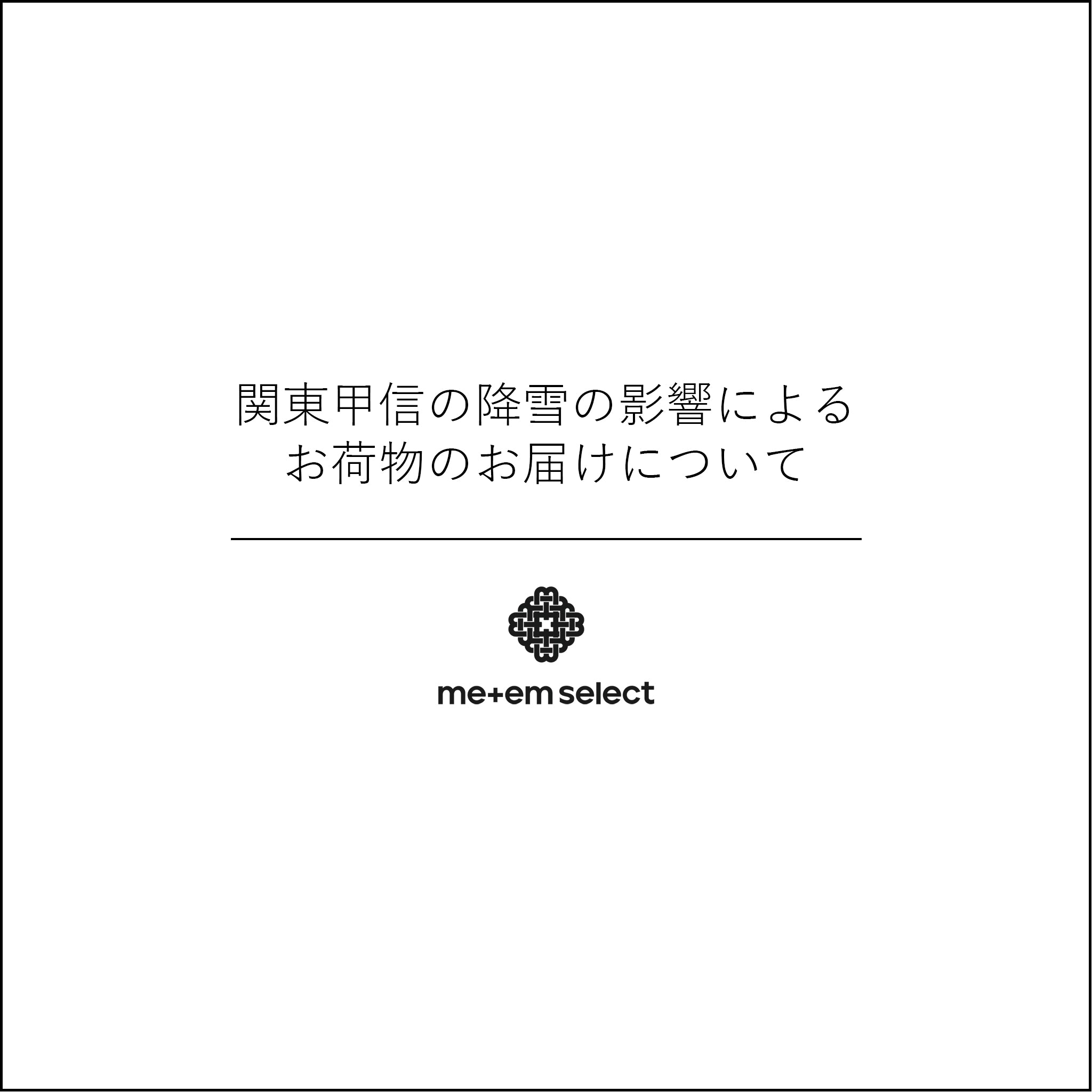 関東甲信の降雪の影響によるお荷物のお届けについて