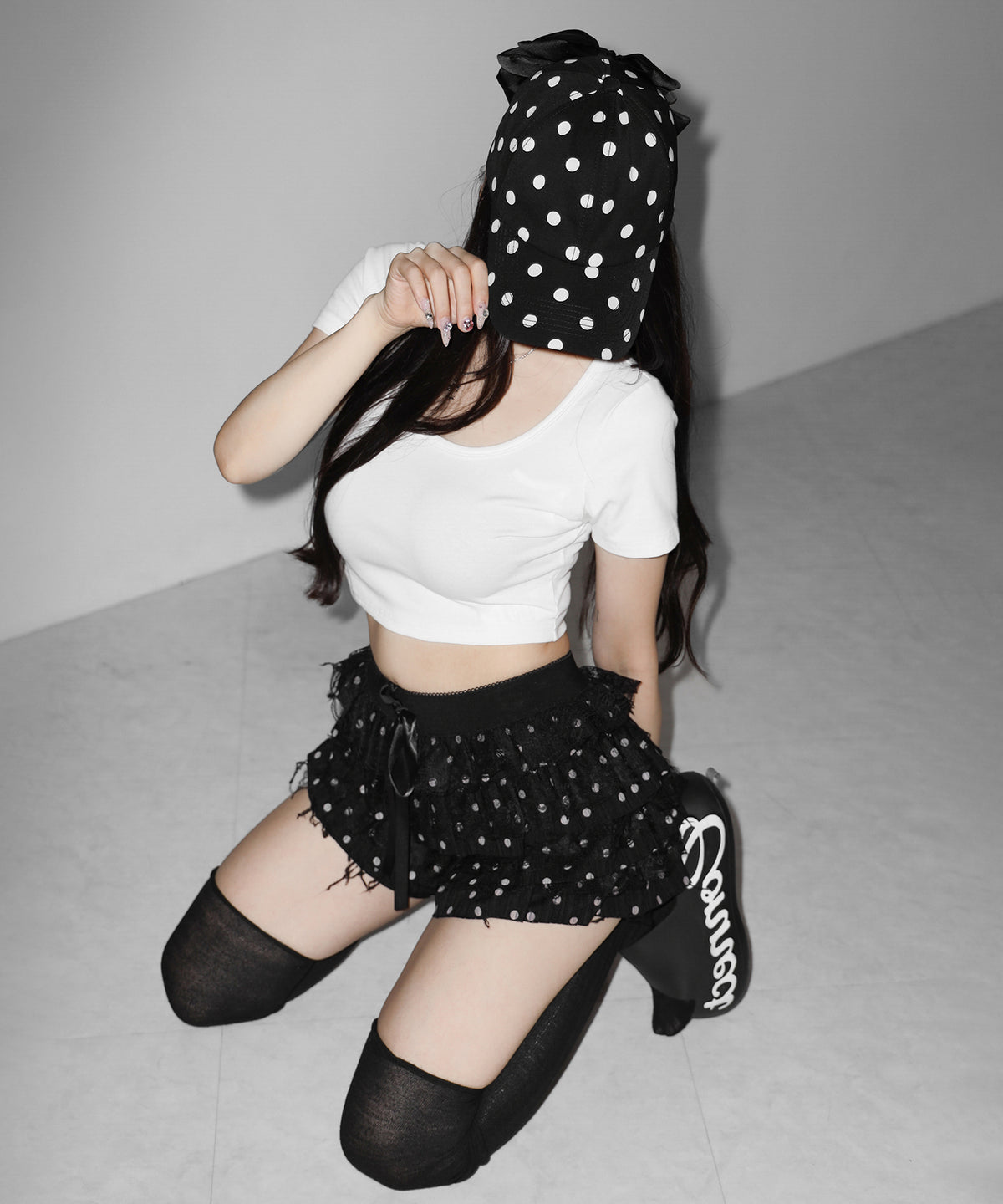 ドットバックリボンキャップ ／ DOT back ribbon CAP