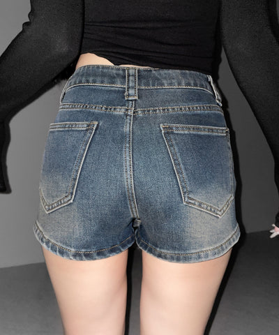 ナポレオンデザインストレッチデニムミニスカパン ／ napoleon design stretch denim mini skirt pants