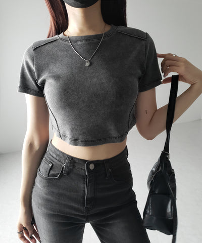 ヴィンテージショートリブＴシャツ ／ sideline vintage short lib T-shirt