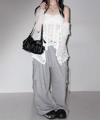 【ショルダーにできる2WAY】4バックルポケットワンハンドルショルダーバッグ／4 buckle pocket one handle shoulder bag