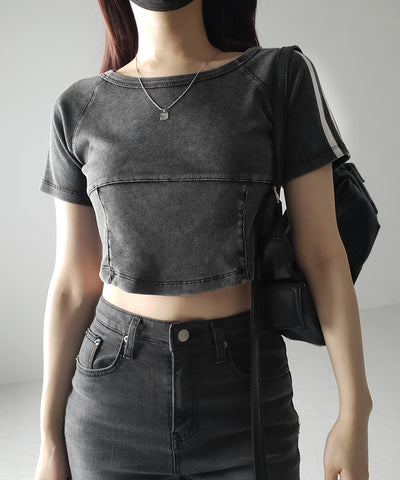 サイドラインヴィンテージショートリブＴシャツ ／ sideline vintage short lib T-shirt