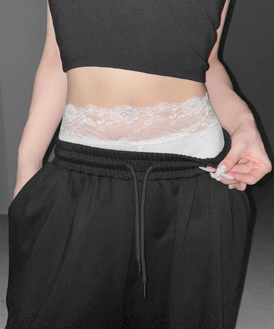 レースレイヤードインナーパンツ ／ Lace layered inner pants