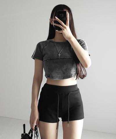 サイドラインヴィンテージショートリブＴシャツ ／ sideline vintage short lib T-shirt
