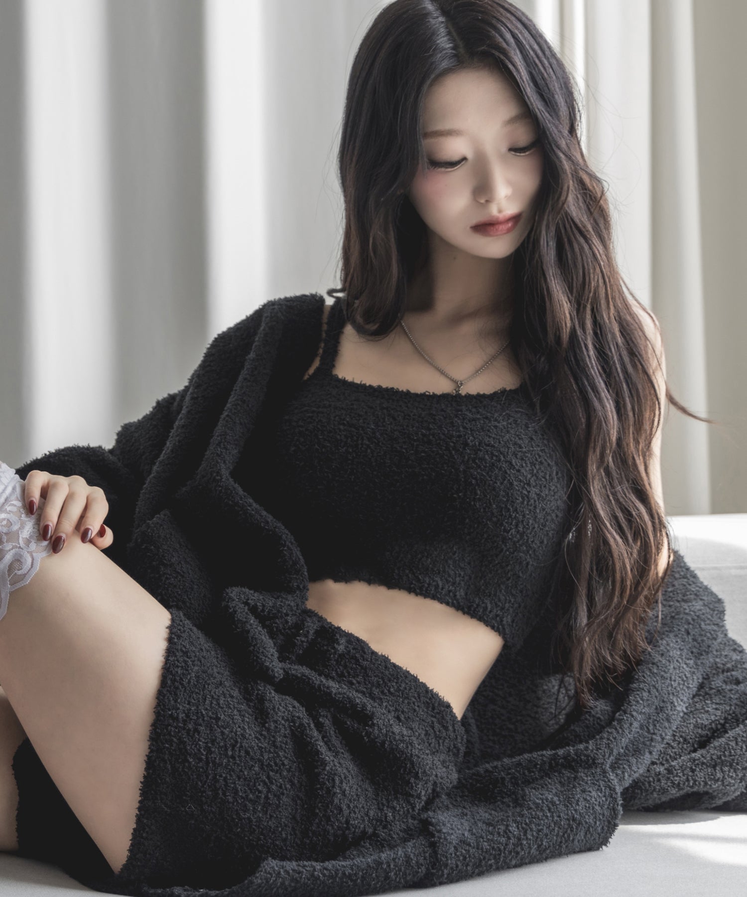 【セットアップ可能 】マシュマロタッチビッグカーディガン ／ marshmallow touch big cardigan