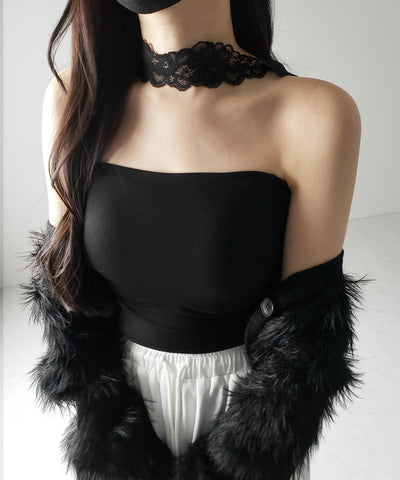 【 ２color ／ カップ付 】ナナメレーススクエアキャミソール ／ naname lace square camisole