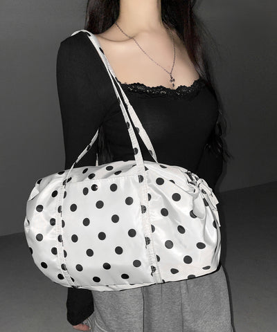 ドットミニボストンショルダーバッグ　／ Dot mini boston shoulder bag