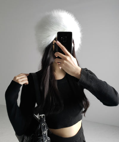 【 ２color 】ボリュームフェイクファーロシアンハット ／ volume fake fur russian hat