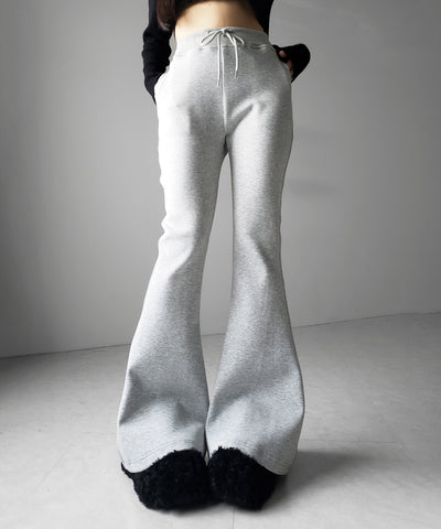 ハイウエストワンホンスウェットフレアパンツ ／ high waist wanghong sweat flare pants