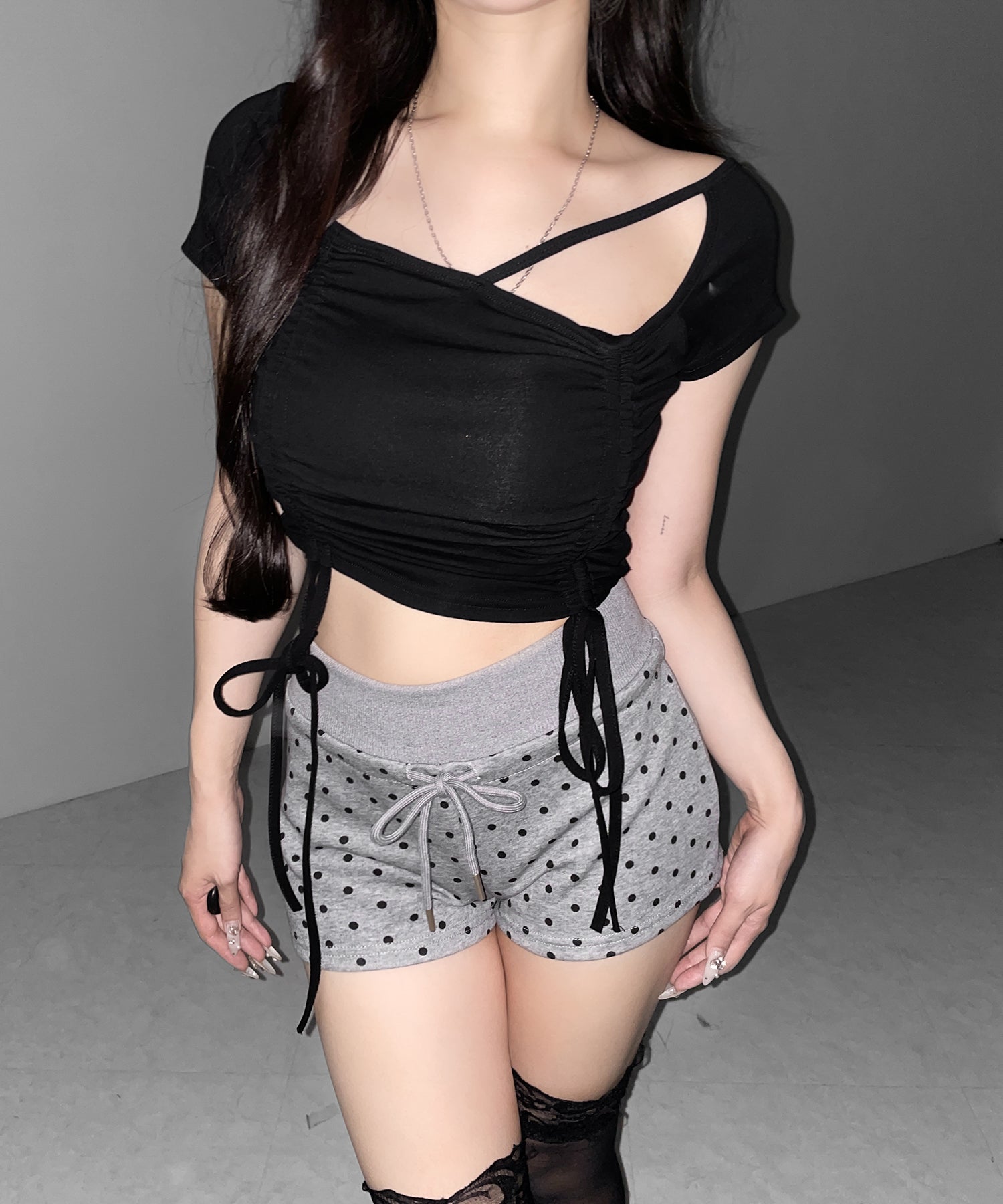 ドットスウェットショートパンツ ／ dot sweat short pants