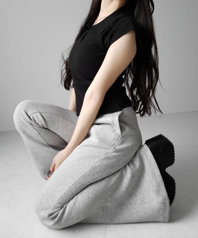 スキッパー半袖ニットトップス ／skipper short sleeve knit tops