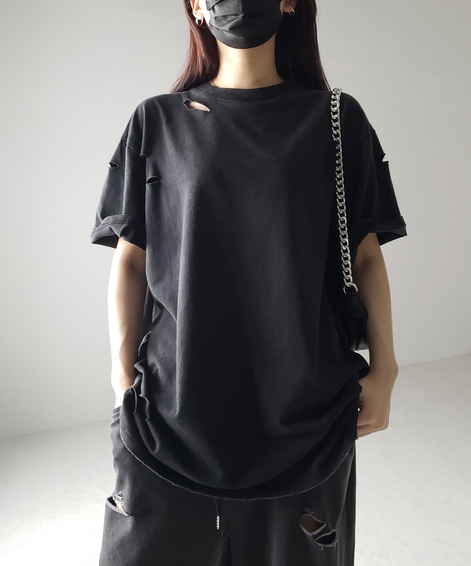 ピグメントダメージオーバーＴシャツ ／ pigment damage over T-shirts