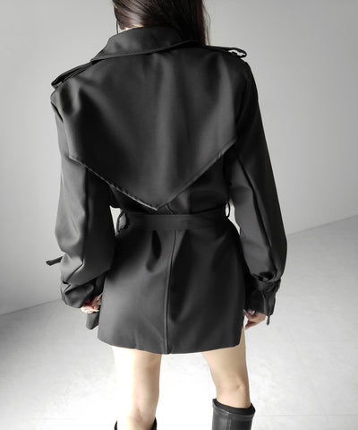 ウエストマークレディミドルトレンチコート ／ waistmark lady middle trench coat