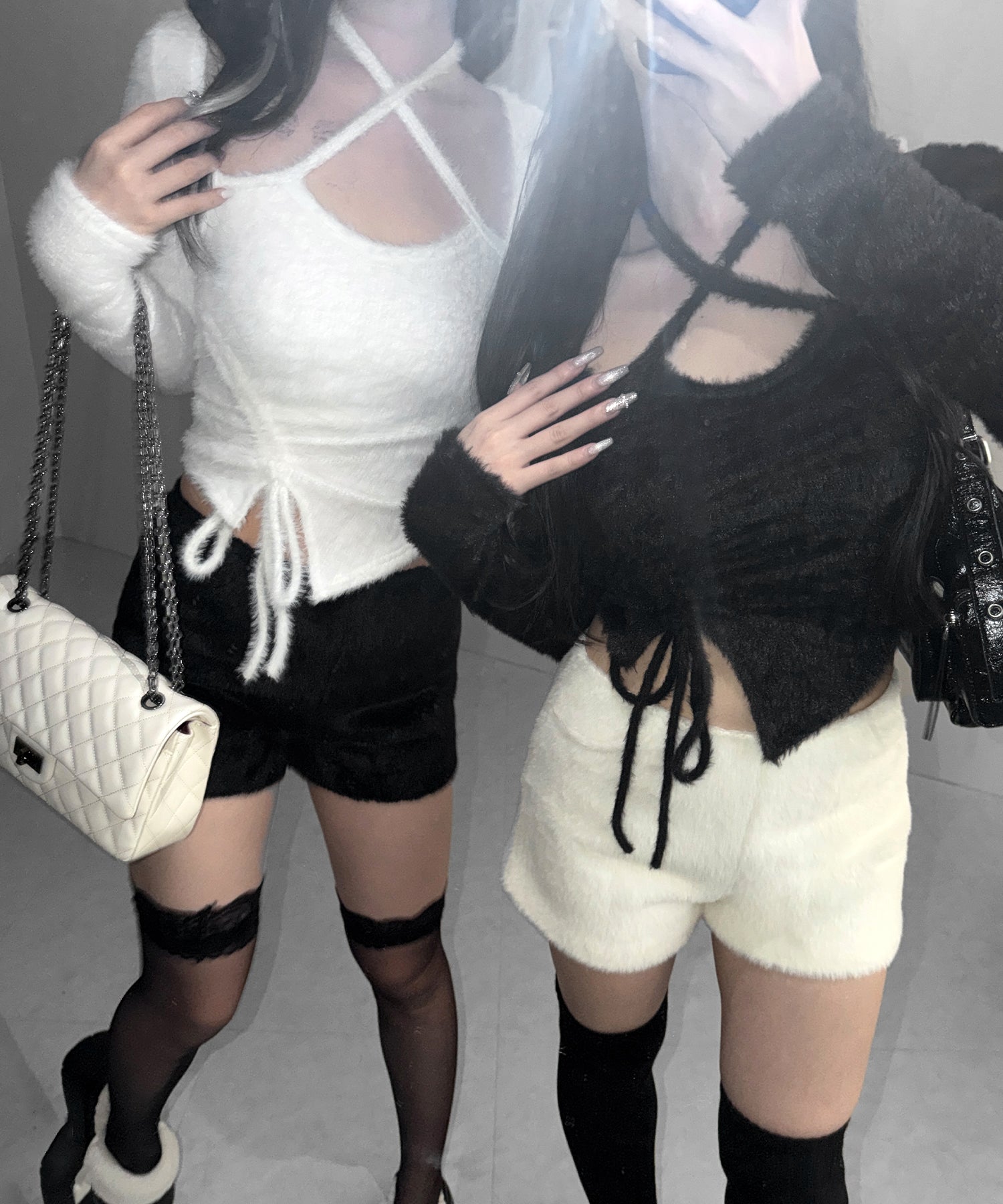 シャギーファータイトショートパンツ ／ shaggy fur tight short pants