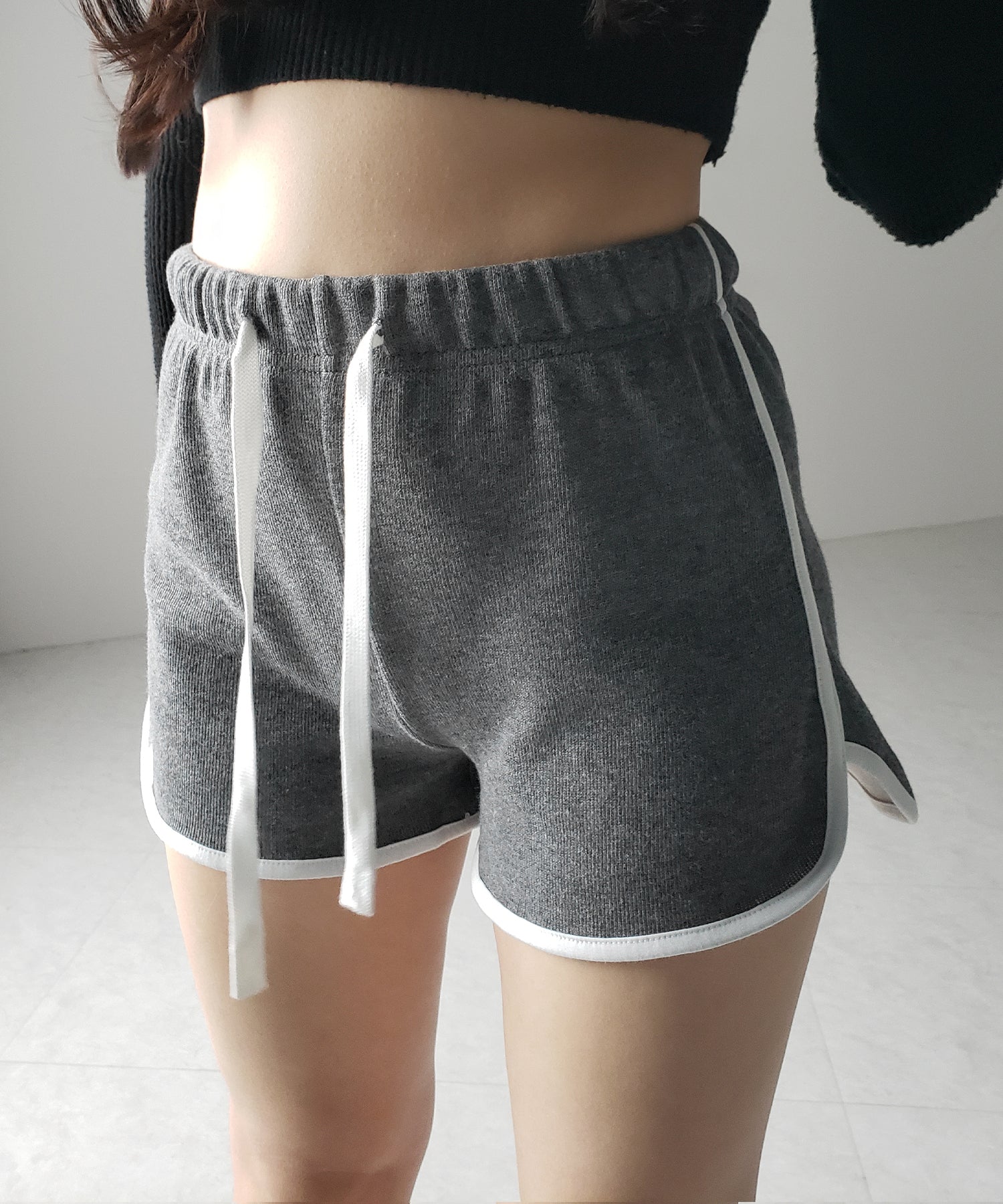【 ３color 】サイドラインパイピングスウェットショートパンツ ／ sideline piping sweat short pants