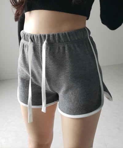 【 ３color 】サイドラインパイピングスウェットショートパンツ ／ sideline piping sweat short pants