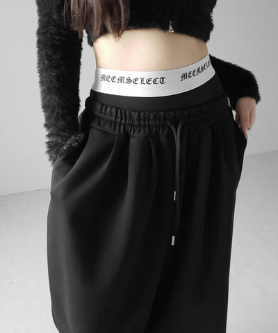 【 レイヤード可能 】グランジロゴインナーパンツ ／ grunge logo inner pants