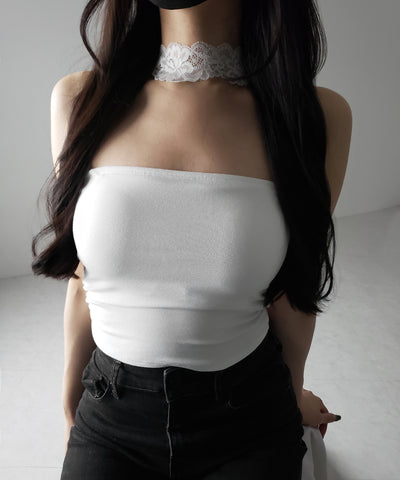 【 ２color ／ カップ付 】ナナメレーススクエアキャミソール ／ naname lace square camisole