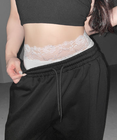 レースレイヤードインナーパンツ ／ Lace layered inner pants